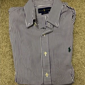 Purple Striped, Green Icon Ralph Lauren Long Sleeve